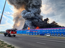 Пожар на складе OZON