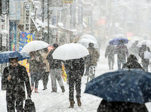 Снегопад в Японии