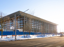 Строительство ледового дворец в Ясенево