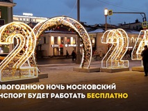В новогоднюю ночь московский транспорт будет работать бесплатно 