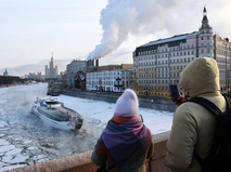 Морозная погода в Москве 