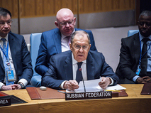 Сергей Лавров на заседании Совета Безопасности ООН