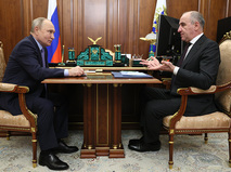 Владимир Путин и глава Карачаево-Черкессии Рашид Темрезов