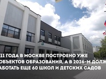 Собянин: Новый корпус школы № 1517 откроется 1 сентября