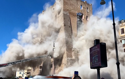 В Риме на реставраторов рухнула древняя башня