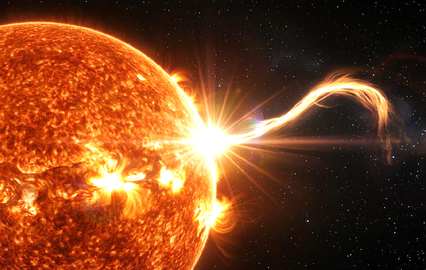 На Солнце произошла мощная вспышка уровня M5.0