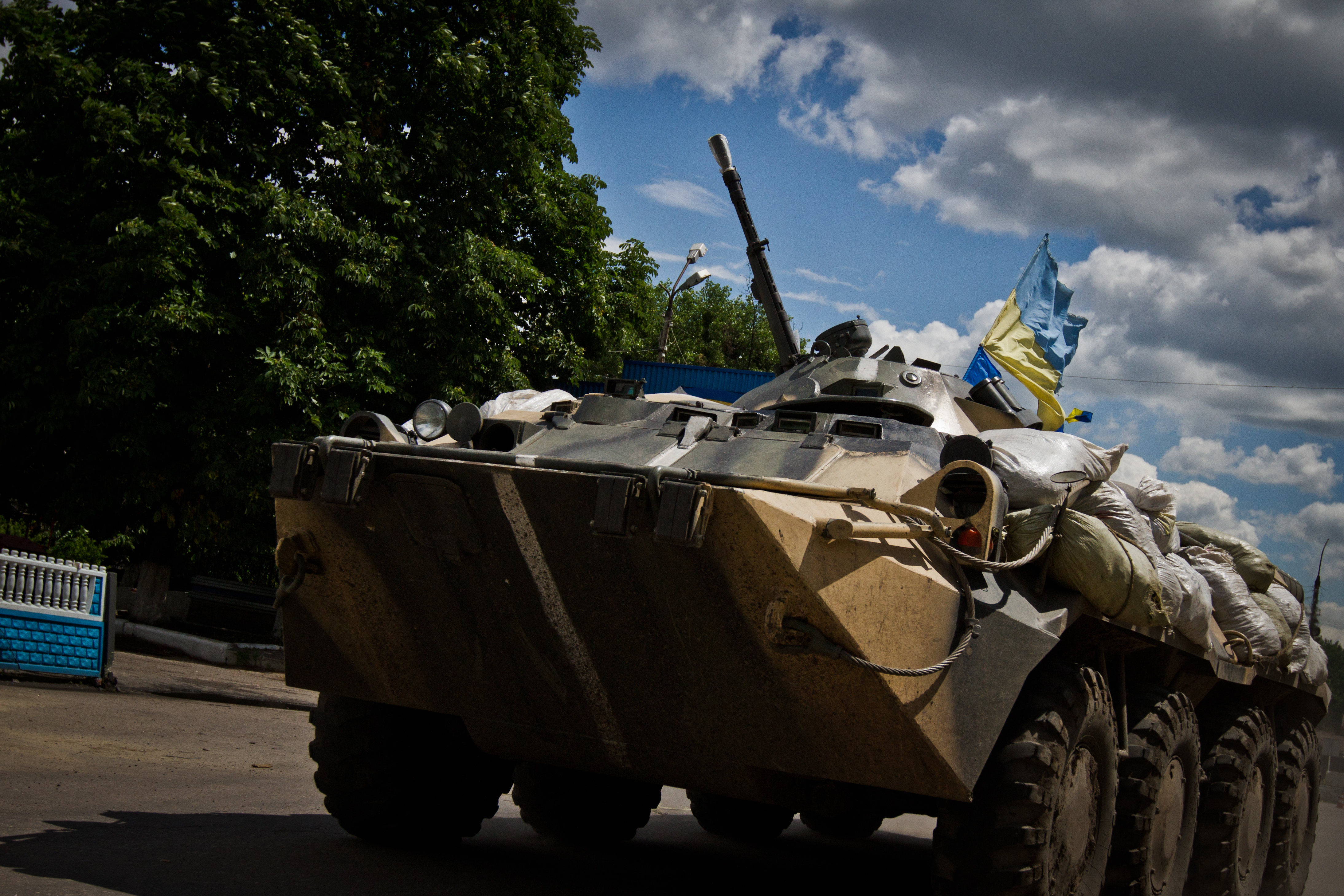БТР украинских войск 