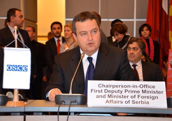 Действующий председатель ОБСЕ, министр иностранных дел Сербии Ивица Дачич