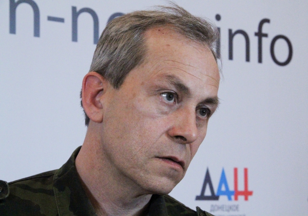 Заместитель командира ополчения Донецкой народной республики (ДНР) Эдуард Басурин на пресс-конференции