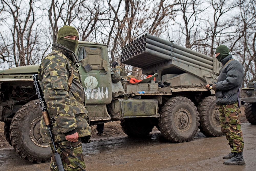 Украинские военные в Донецкой области  