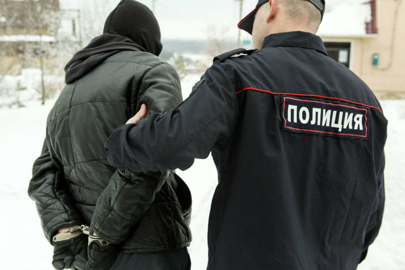 Фото задержания преступников полицией