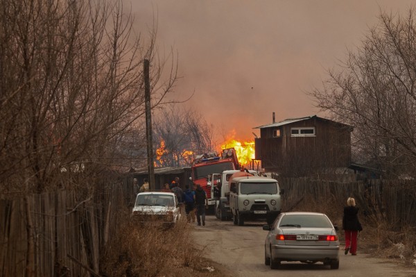 Пожары в Хакасии 
