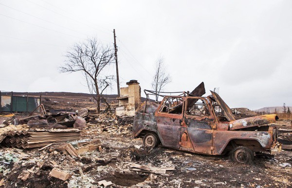 Последствия природных пожаров в Хакасии