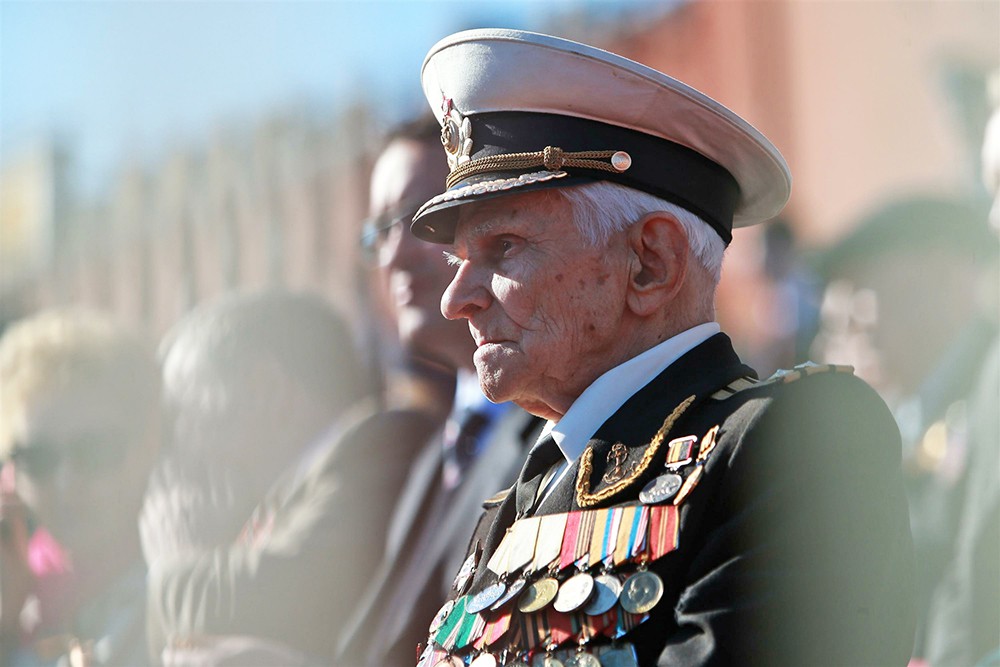 Ветераны на Красной площади