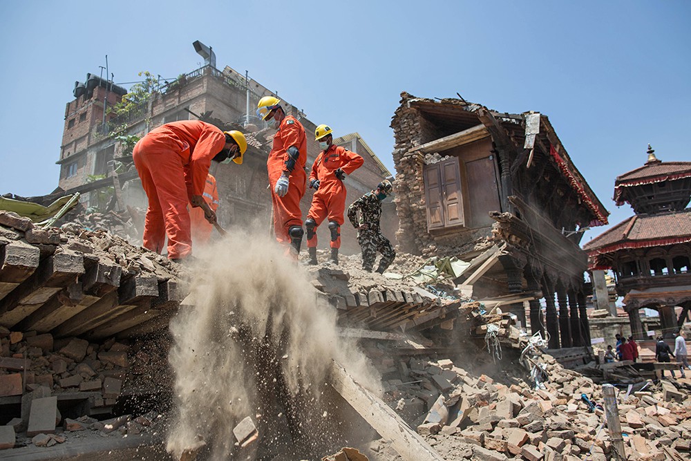 последствия землетрясения в Непале