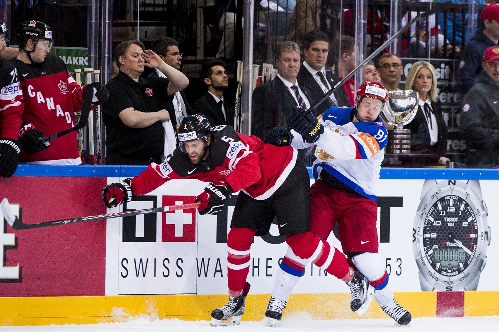 Сборные России и Канады на ЧМ по хоккею