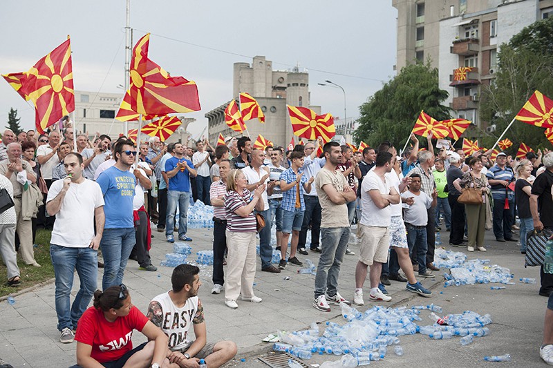 Акция протеста в Македонии