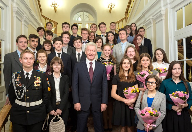 Сергей Собянин на встрече с московскими школьниками