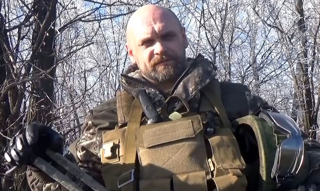 Командира бригады "Призрак" Алексей Мозговой