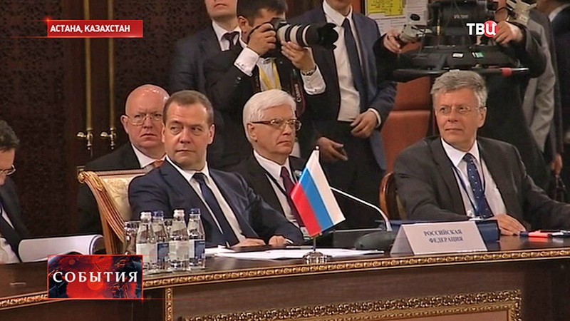 Дмитрий Медведев на Совете глав правительств СНГ
