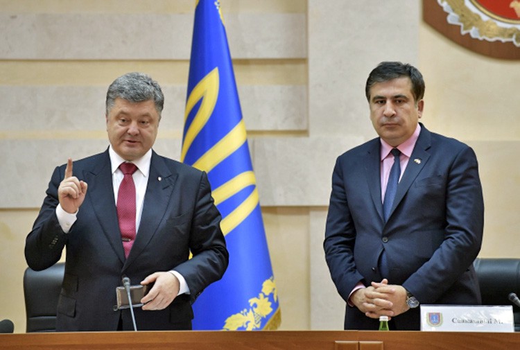 Пётр Порошенко и Михаил Саакашвили 