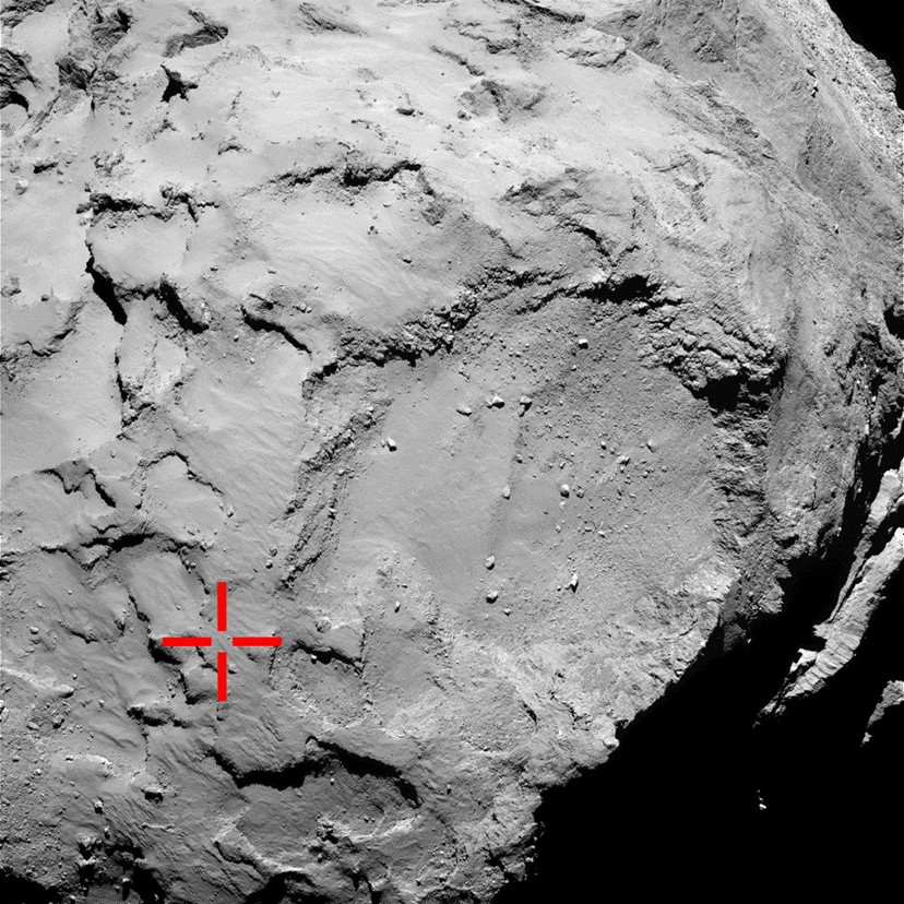 Фотографии поверхности кометы Чурюмова-Герасименко, сделанные зондом Philae