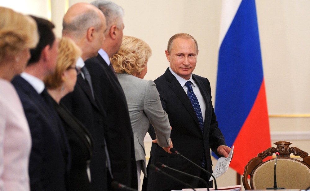 Владимир Путин на заседании президиума Госсовета