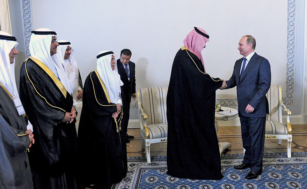 Президент России Владимир Путин встретился с заместителем Наследного принца, Министром обороны Саудовской Аравии Мухаммедом бен Сальманом