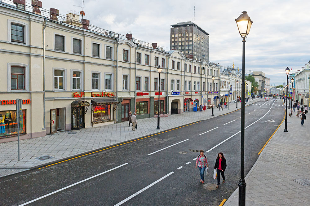 Пешеходная зона в Москве
