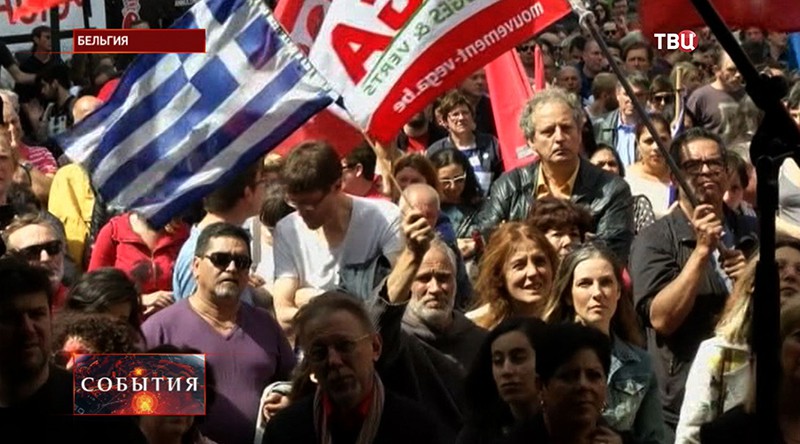 Акция протеста в Греции