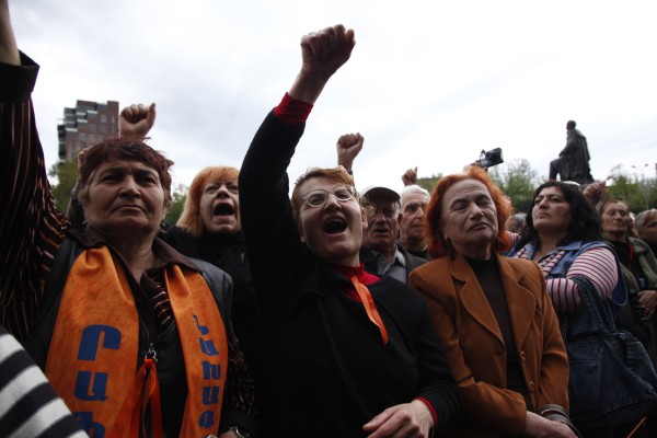 Акция протеста в Ереване 