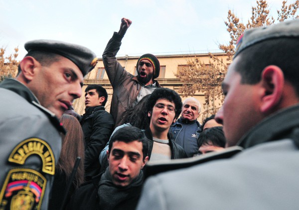 Акция протеста в Ереване 