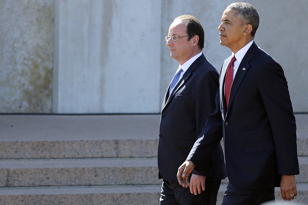 Барак Обама и Франсуа Олланд 