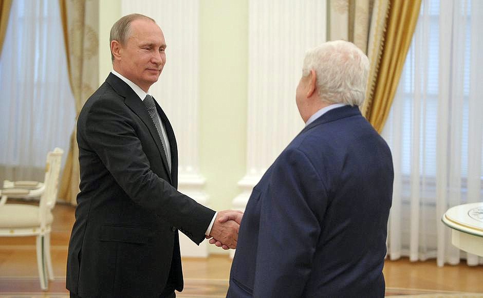 Владимир Путин принял в Кремле Министра иностранных дел Сирийской Арабской Республики Валида Муаллема