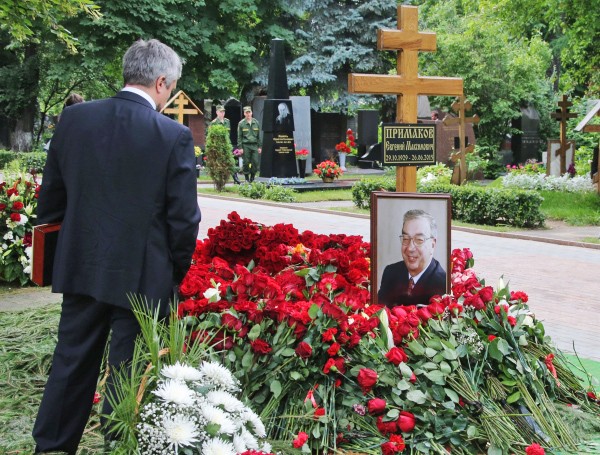Могила Евгения Примакова на Новодевичьем кладбище Москвы