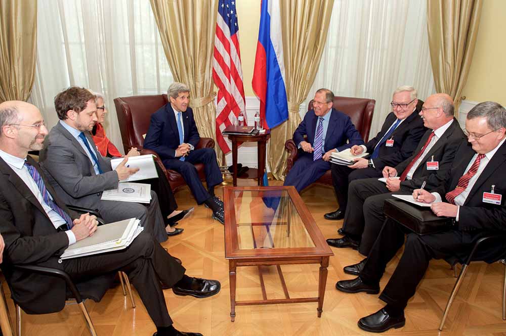 Госсекретарь США Джон Керри и глава МИД Сергей Лавров