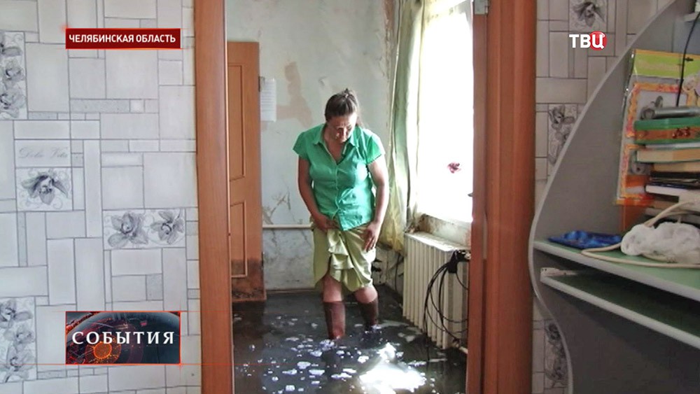 Потоп в посёлке в Челябинской области