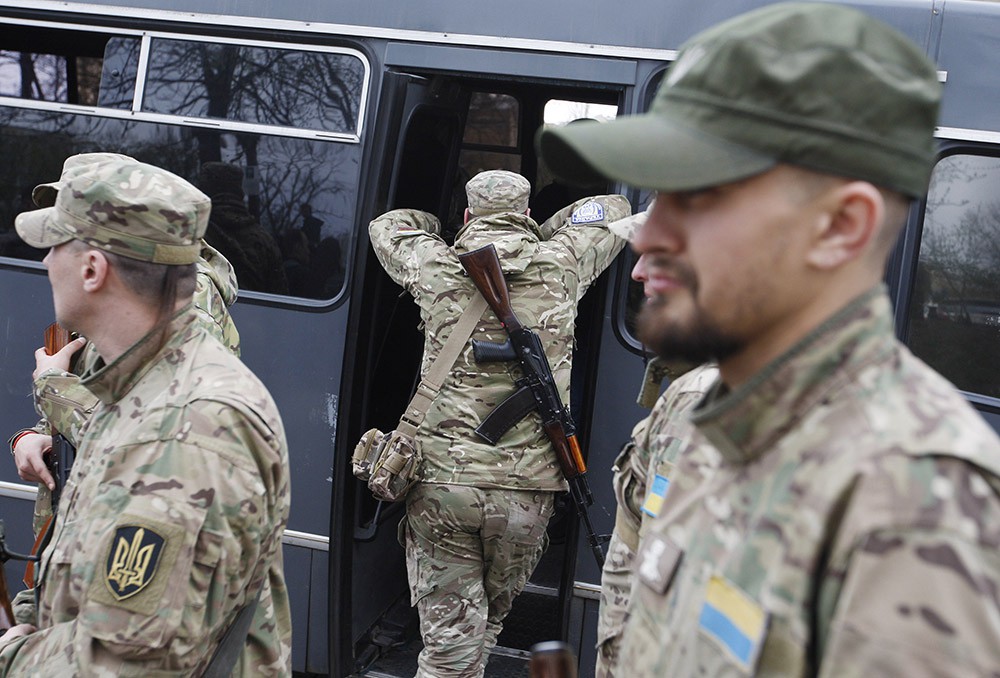 Бойцы добровольческого батальона Украины