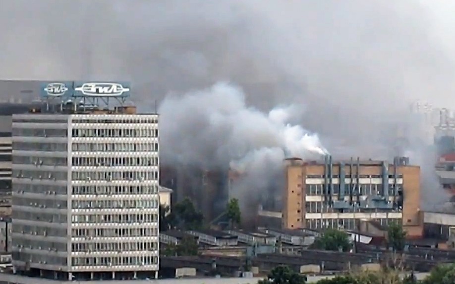 Пожар на заводе ЗиЛ