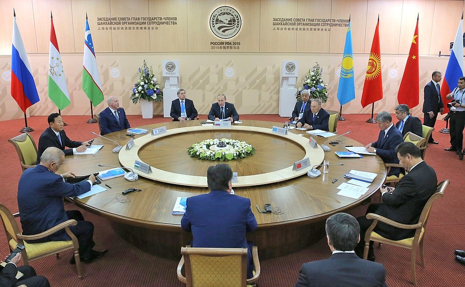 Заседание Совета глав государств – участников ШОС в узком составе