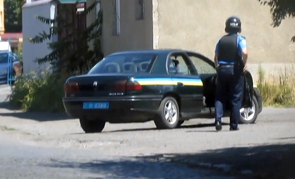 Украинская милиция на месте происшествия