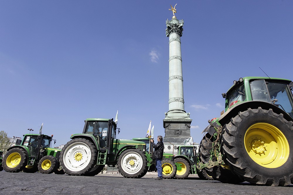 Протест французских фермеров 