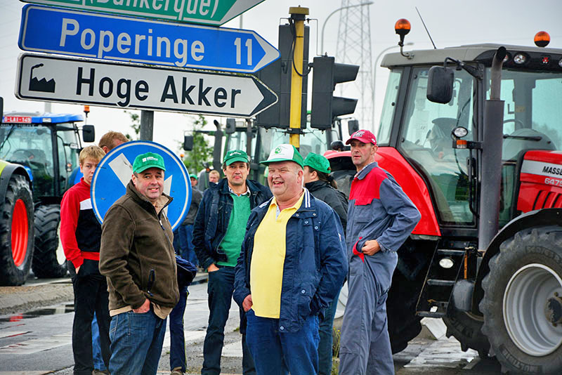 Акция протеста фермеров в Европе