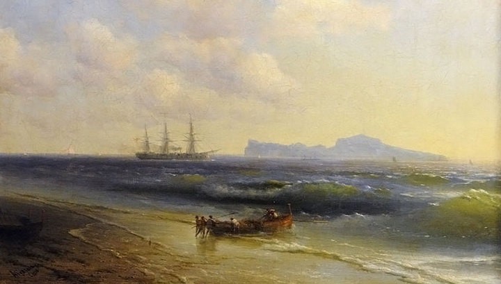 Картина Ивана Айвазовского "Море у острова Капри"