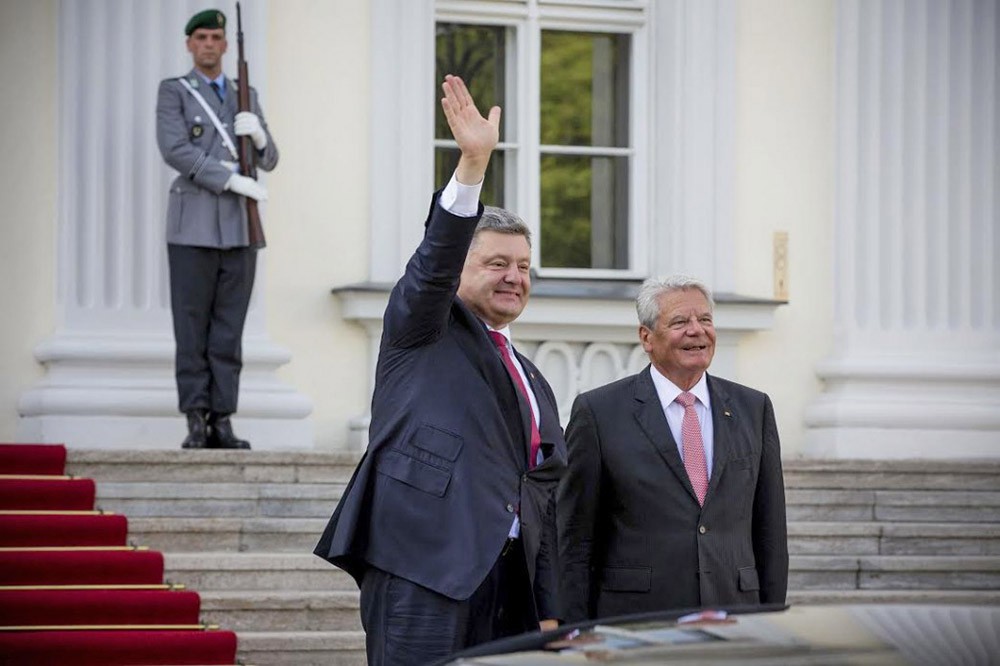 Президент Украины Пётр Порошенко и президент Германии Йоахим Гаук