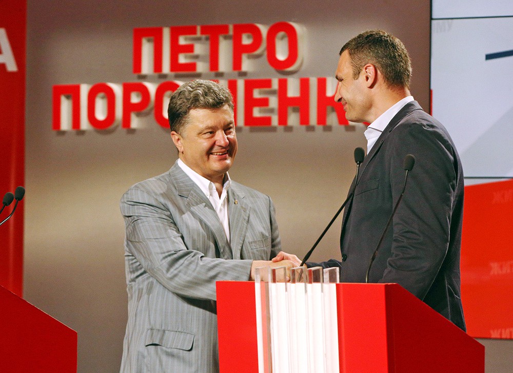 Петр Порошенко и Виталий Кличко