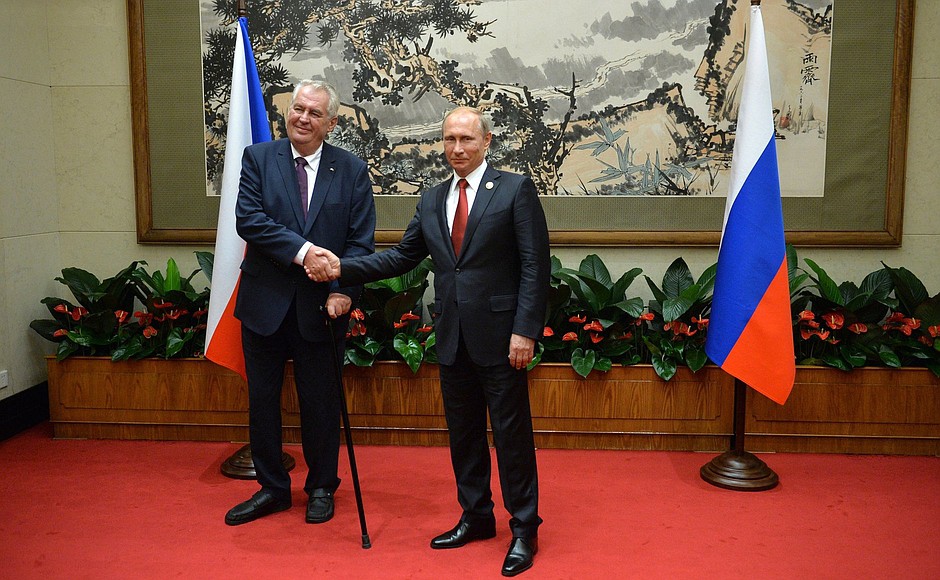 Владимир Путин и Президент Чешской Республики Милош Земан 