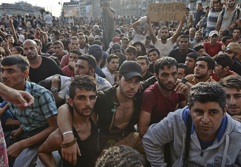 Мигранты в Венгрии 