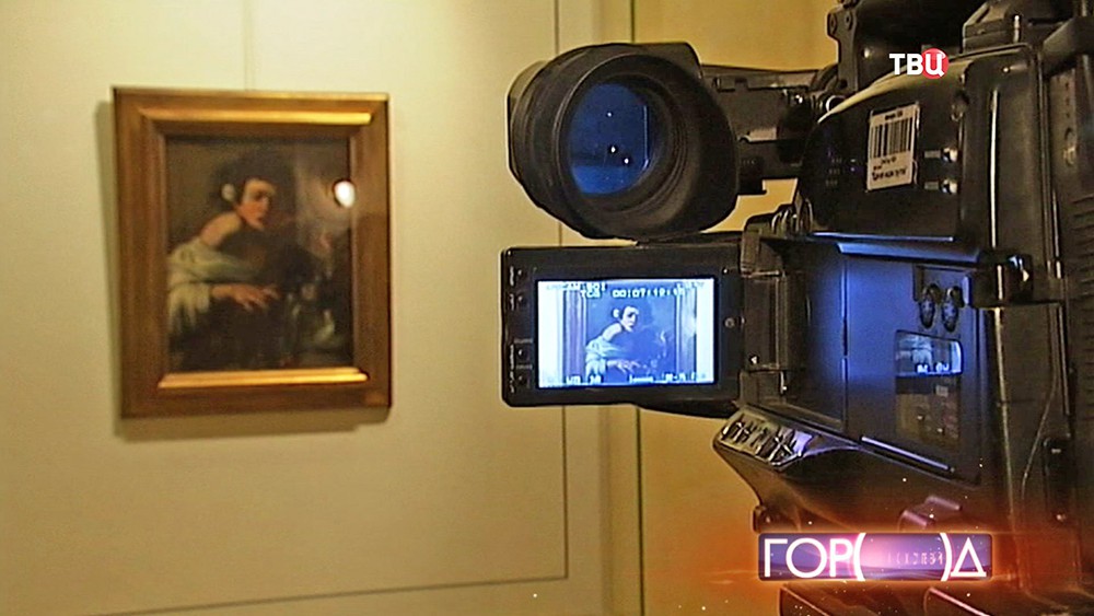 Съёмка картины Микеланджело Меризи да Караваджо "Мальчик, укушенный ящерицей"