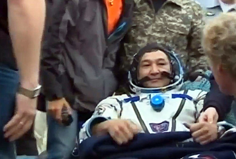 Казахстанский космонавт Айдын Аимбетов